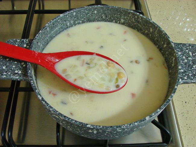 Köme Çorbası - Yapılışı (8/12) 