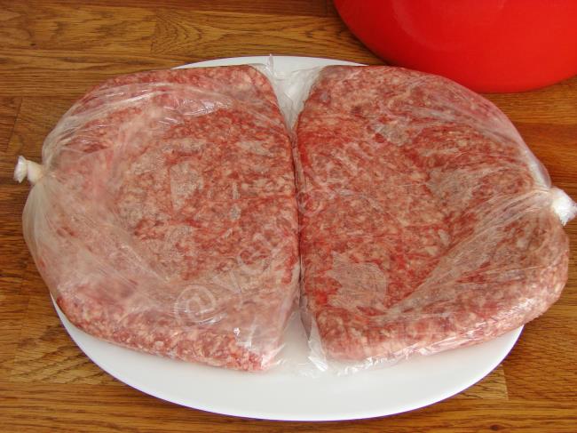 Dondurulmuş Kıyma Çözdürme - Yapılışı (5/8) 