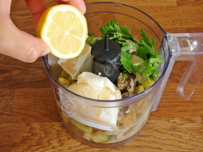 Peynirli Kabak Mezesi - Yapılışı (8/12) 