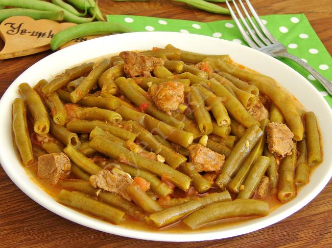 Etli Taze Börülce Yemeği - Yapılışı (13/16) 