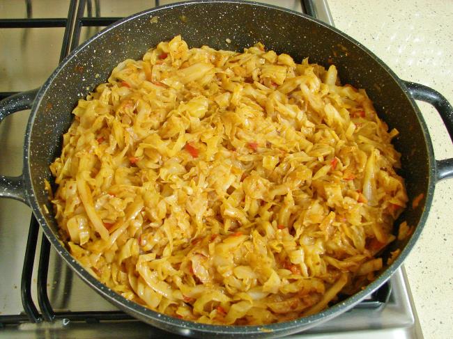 Lahana Kavurması - Yapılışı (9/12) 