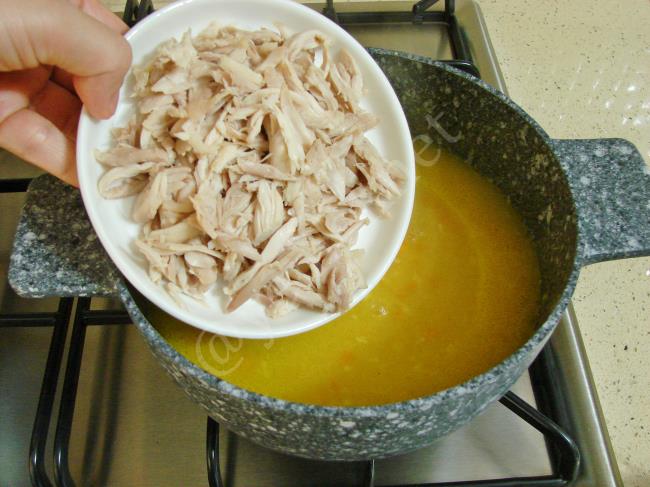 Mısır Unlu Tavuk Çorbası - Yapılışı (12/16) 