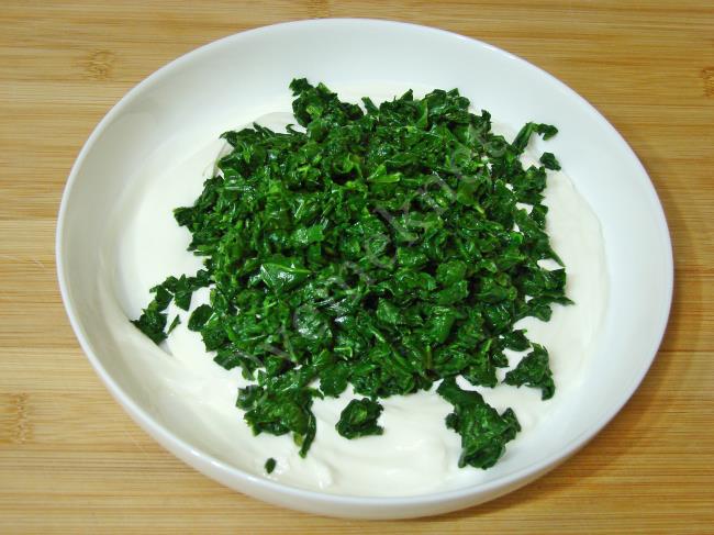 Yoğurtlu Pazı Mezesi - Yapılışı (8/12) 