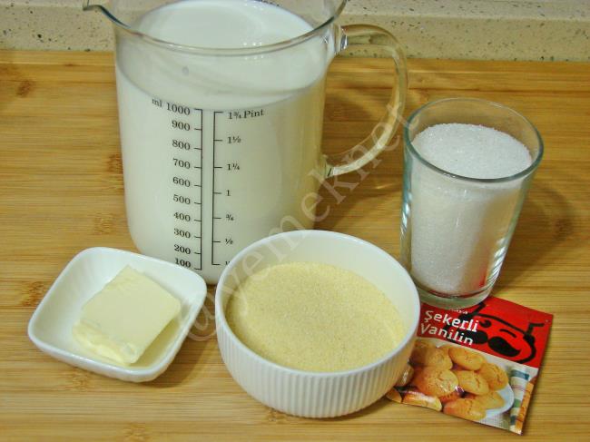 İrmikli Muhallebi - Yapılışı (1/8) 