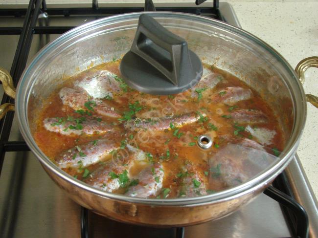 Tekir Buğulama - Yapılışı (9/12) 