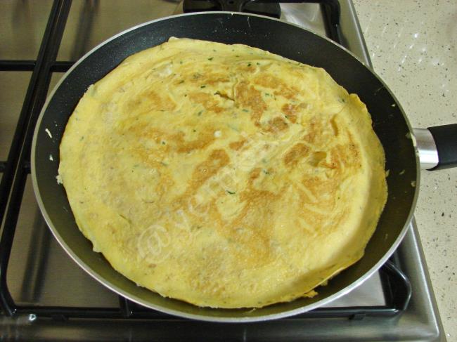 Yulaflı Omlet - Yapılışı (8/12) 