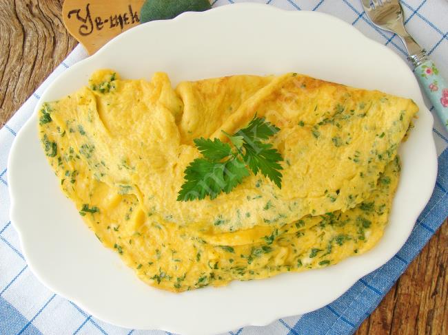 Maydanozlu Omlet - Yapılışı (7/8) 