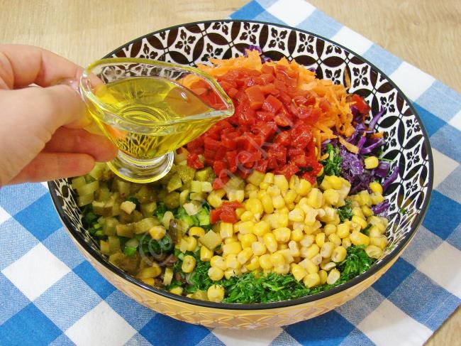 Mor Lahanalı Mercimek Salatası - Yapılışı (8/12) 