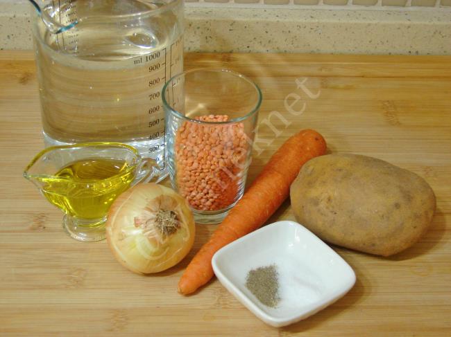 Patatesli Havuçlu Mercimek Çorbası - Yapılışı (1/12) 