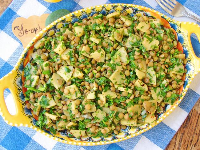 Ayvalı Mercimek Salatası - Yapılışı (11/12) 