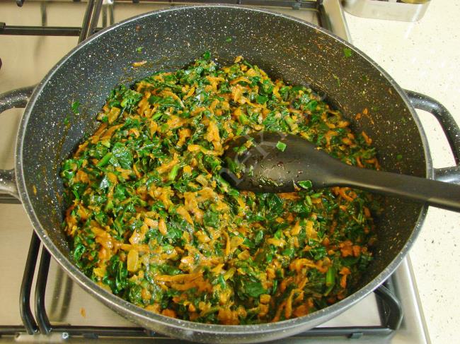 Ispanaklı Pilav - Yapılışı (7/12) 