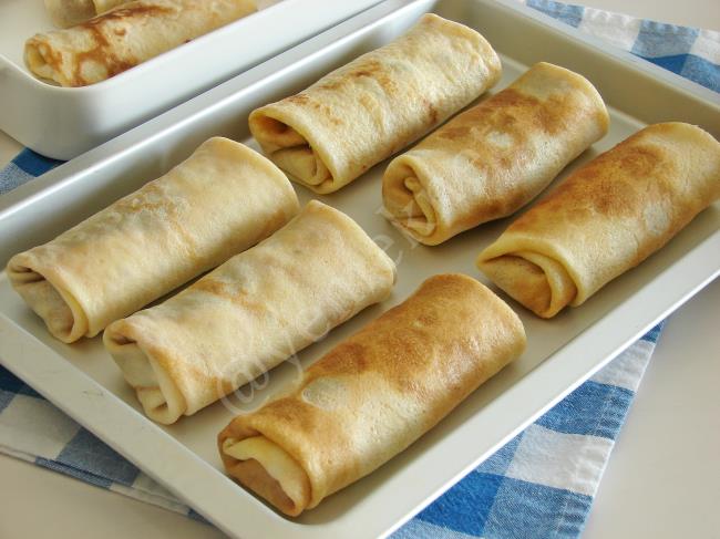 Beşamelli Kıymalı Krep Sarma - Yapılışı (18/24) 