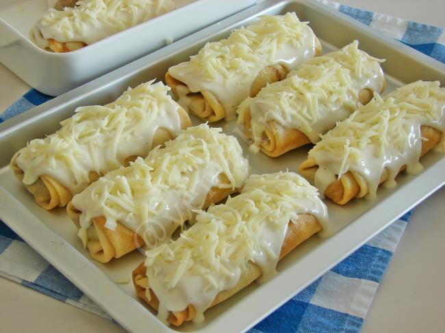 Beşamelli Kıymalı Krep Sarma - Yapılışı (19/24) 