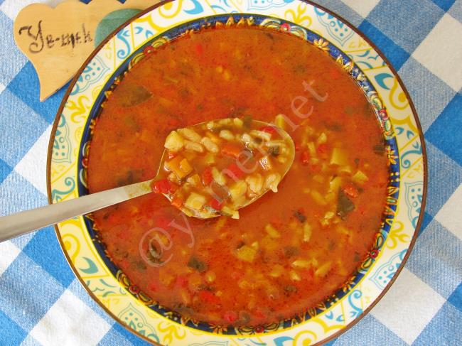 Sebzeli Pirinç Çorbası