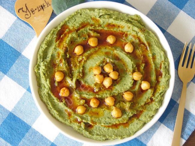 Ispanaklı Humus - Yapılışı (7/8) 