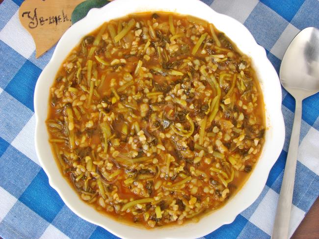 Bulgurlu Semizotu Yemeği - Yapılışı (11/12) 