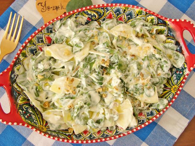 Ekşi Elmalı Semizotu Salatası - Yapılışı (8/8) 