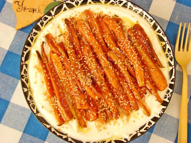 Fırınlanmış Havuç Mezesi - Yapılışı (7/8) 