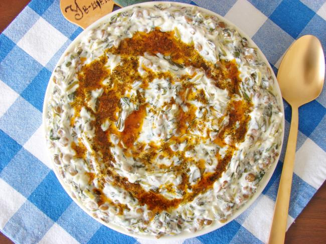 Mercimekli Semizotu Borani - Yapılışı (11/12) 