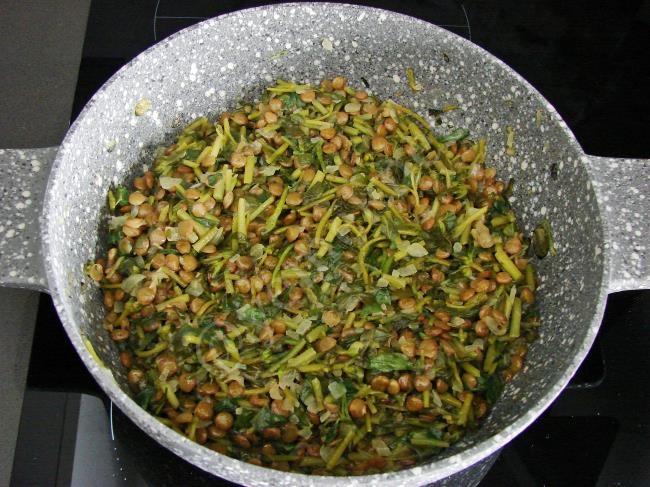 Mercimekli Semizotu Borani - Yapılışı (6/12) 