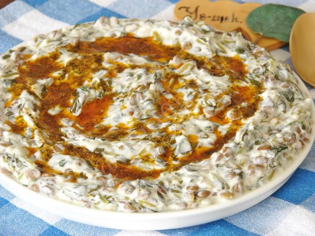 Mercimekli Semizotu Borani - Yapılışı (9/12) 