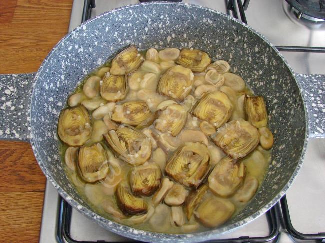 İç Baklalı Bebek Enginar - Yapılışı (10/12) 