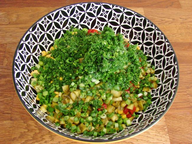 Bezelye Salatası - Yapılışı (5/8) 