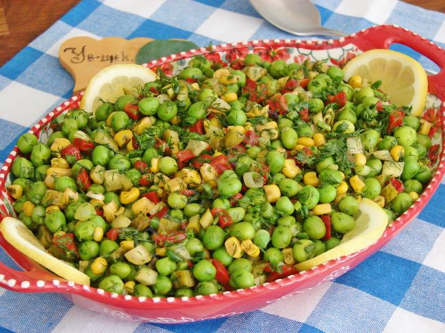 Bezelye Salatası - Yapılışı (8/8) 