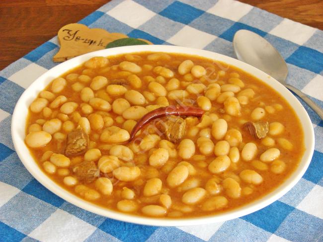 Etli Şeker Fasulyesi Yemeği - Yapılışı (11/12) 