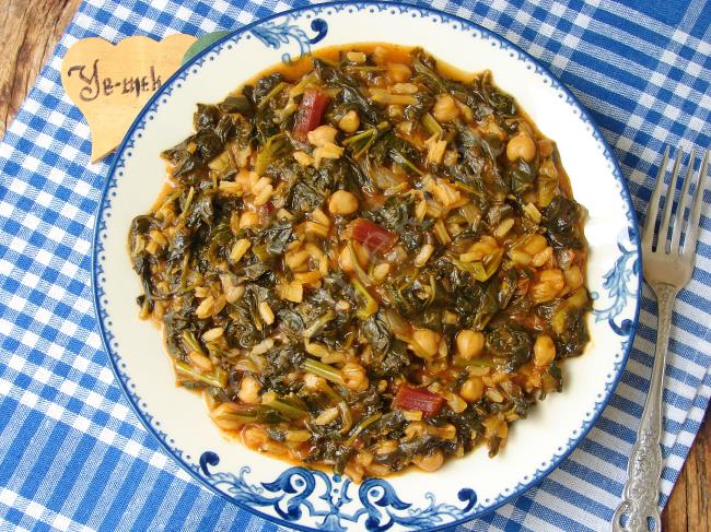 Nohutlu Ot Yemeği - Yapılışı (11/12) 