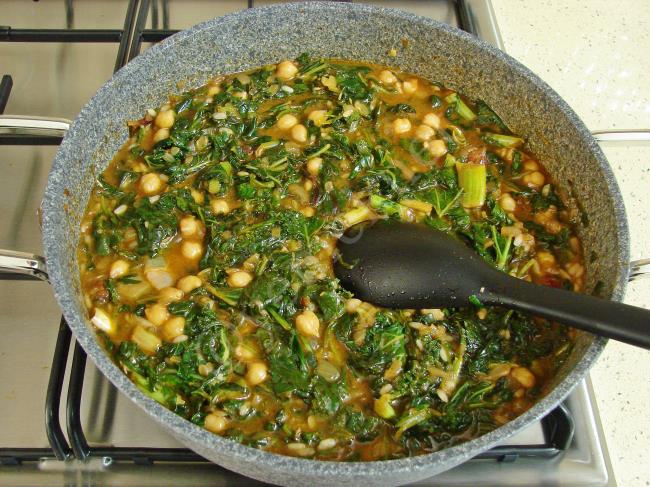 Nohutlu Ot Yemeği - Yapılışı (9/12) 