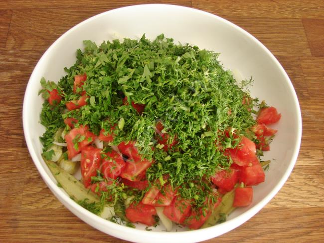 Bamya Salatası - Yapılışı (5/8) 