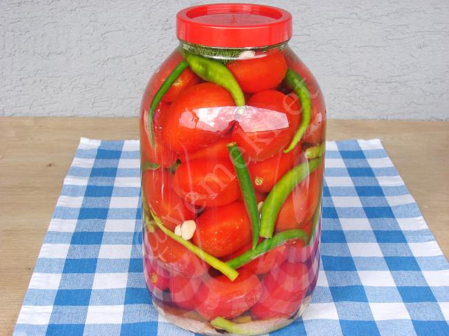 Kırmızı Domates Turşusu - Yapılışı (10/12) 