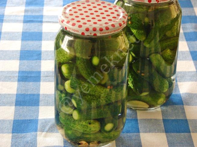 Sirkesiz Limonsuz Kornişon Turşusu - Yapılışı (10/12) 