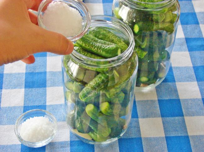 Sirkesiz Limonsuz Kornişon Turşusu - Yapılışı (7/12) 