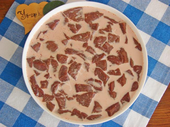 Süt İle Ciğer Marinesi