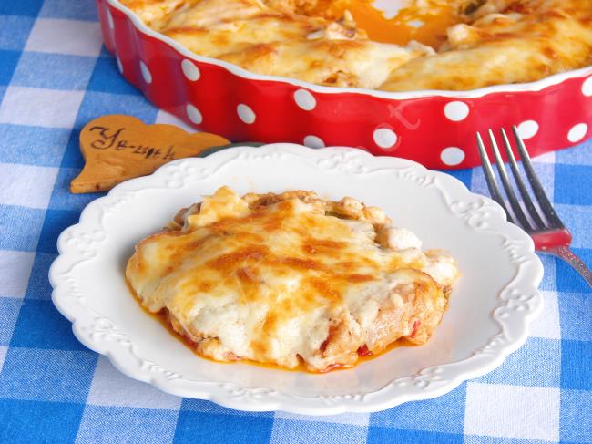 Fırında Beşamel Soslu Tavuk