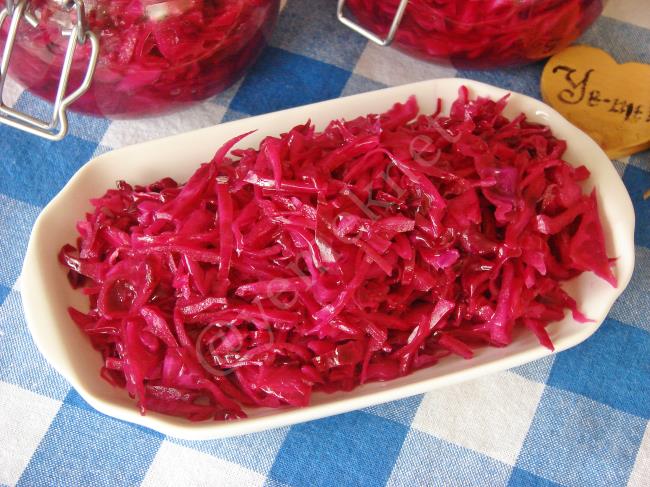 Hızlı Mor Lahana Turşusu