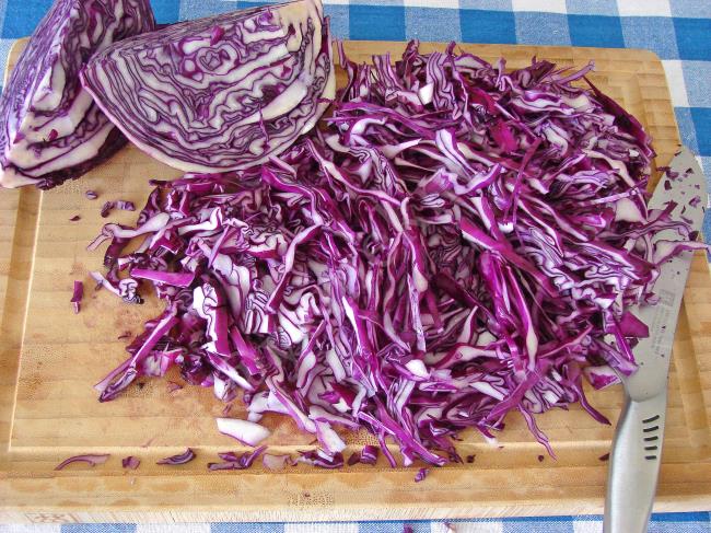 Hızlı Mor Lahana Turşusu - Yapılışı (2/12) 