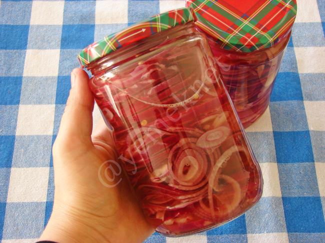 Kırmızı Soğan Turşusu - Yapılışı (9/12) 