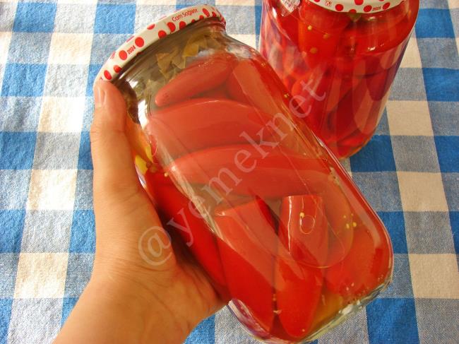 Peynirli Biber Turşusu - Yapılışı (12/20) 