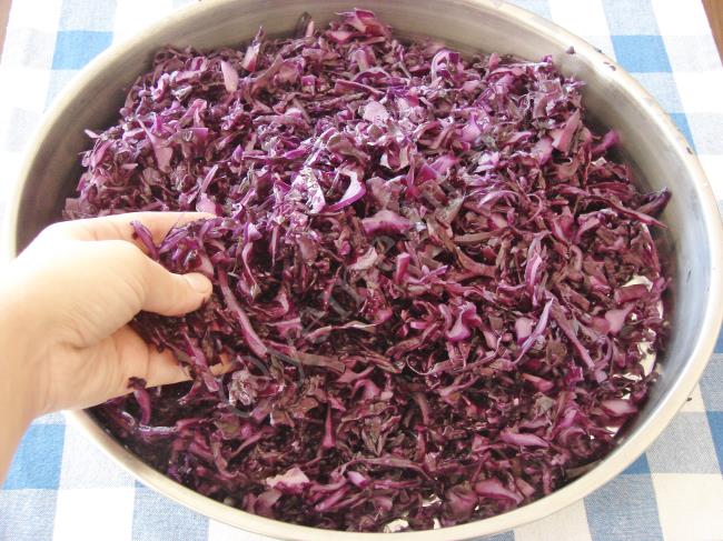 Susuz Mor Lahana Turşusu - Yapılışı (4/12) 