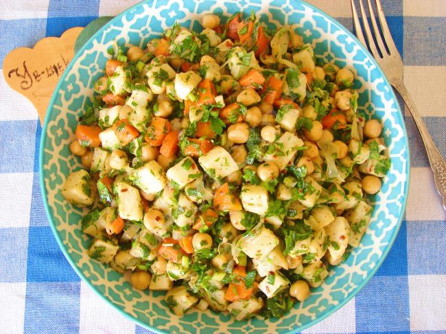 Nohutlu Kereviz Salatası - Yapılışı (11/12) 