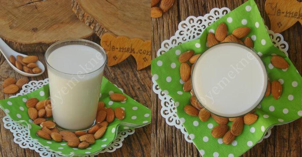 Evde Badem Sütü Nasıl Yapılır Resimli Tarif Evde Badem Sütü Nasıl Yapılır Resimli Tarif