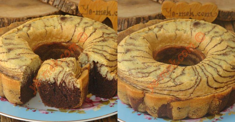 İki Renkli Sodalı Kek Tarifi, Nasıl Yapılır? (Resimli) Yemek Tarifleri
